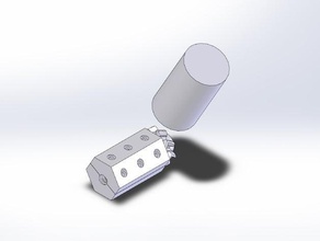 sextavada parafuso de fixação da engrenagem saída partes 3d print model - Mito3D