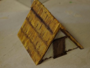 Sächsische burh-frame-Hütte Gebäude Strukturen historisch ist Geschichte saga viking Wikinger wargame wargaming 3d print model - Mito3D