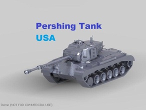 pershing tank vehicles 3d print model - Mito3D