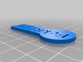 pièce de fob ménage personnalisé 3d print model - Mito3D