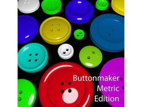 parametric button generator metric edition accessories cloth clothes clothing custom customizable customizer fashion fastener garment generative milimeter openscad 3d print model - Mito3D