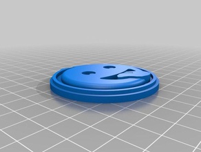 cara sonriente accesorios insignia el botón emoji inkscape la lengua 3d print model - Mito3D