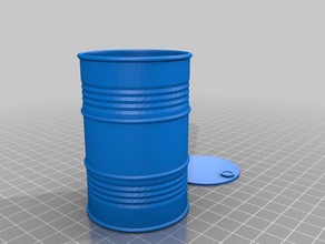 tonel modello mobili barril eiderjs olio leo 3d print model - Mito3D