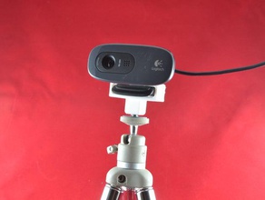logitech c270 tripod camera mount fusion360 fusion 360 jetprints jet prints raise3d n1 webcam holder 3d print model - Mito3D