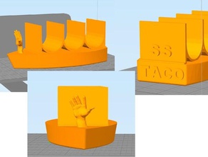 cinco de alto ss taco 3d impresión 3d print model - Mito3D