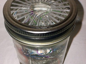 filament trash lid mason jars 3d printer accessories 3d print model - Mito3D