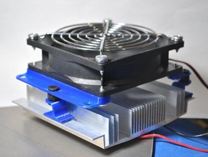 92mm Lüfter, anti-Vibrations-mount - Elektronik anti-vibration fan mount peltier thermoelektrische 3d print model - Mito3D
