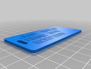 double-sided luggage label Zubehör 3d print model - Mito3D