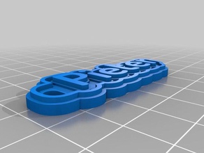 pieter Schlüsselanhänger angepasst 3d print model - Mito3D