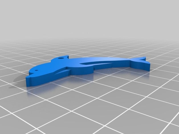 fixed version dolphin pendant accessories 3D print model - Mito3D