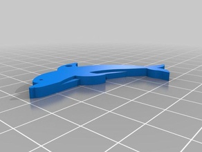 versión fija de delfines colgante accesorios 3d print model - Mito3D