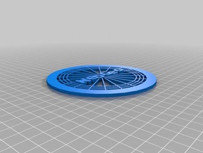 my customized fan grille 3d printer parts 3d print model - Mito3D