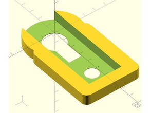nuki b-placa de apoyo automático doorlock reemplazo partes personalizable personalizador smartlock 3d print model - Mito3D