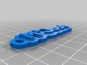 m&ordf jose keychains customized 3d print model - Mito3D