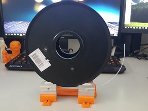 spoolee adjustable filament spool holder 3d printer accessories 3d print model - Mito3D