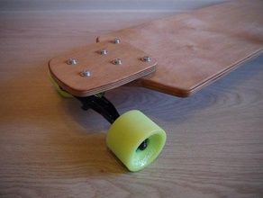 combined layered drop-down longboard sport outdoors cnc dropdeck dropdown lasercut plywood skate skateboard toy vehicle 3d print model - Mito3D