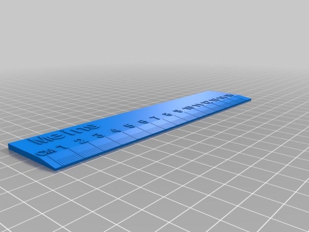 régua de 15 cm office personalizado 3D print model - Mito3D
