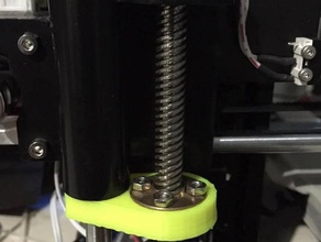 axis wobble fix hictop prusa i3 3dp 11 aluminum printer parts z-axis stabilizer 3d print model - Mito3D