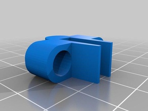 6mm tube holder aquarium edge pets 3d print model - Mito3D