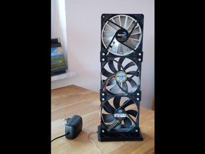 nerd fan table household supplies 12cm mount chiller cool cooler cooling hot house nerdy pc fans portable useful 3d print model - Mito3D
