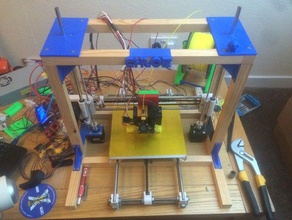 chloe prusa i3 wooden frame 3d printer parts 3d print model - Mito3D