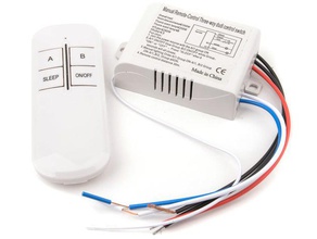 220v 3 maneras onoff remoto inalámbrico interruptor de control la titular lámpara luz yb005-sz+ hogar 3d print model - Mito3D