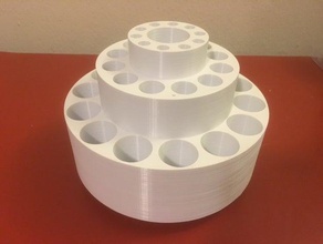 circular tiered tool holder holders boxes 3d print model - Mito3D