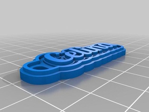 celina keychains customized 3d print model - Mito3D