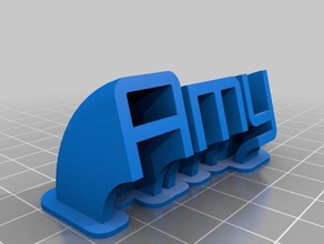 amy targa office personalizzato 3d print model - Mito3D