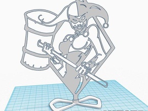 harley quinn arte we3duk signos logotipos de batman escuadrón suicida 3d print model - Mito3D