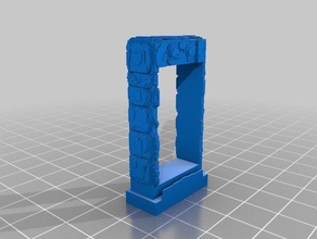 3d slash openforge 1x1 small door edge tile toys games 3d print model - Mito3D