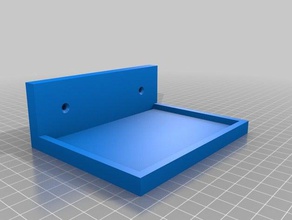montaje en pared de la cartera bandeja organización 3d print model - Mito3D