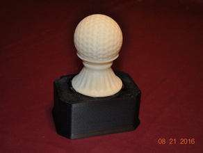 peso ligero de la base trofeo golf deporte al aire libre premio bola 3d print model - Mito3D