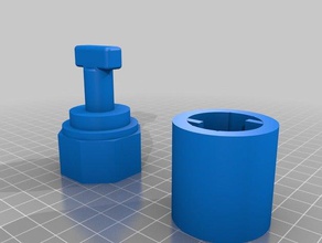 twist lock parts 3d print model - Mito3D