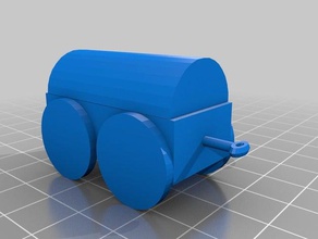 wagon 3d printing covered medieval old wagons 3d print model - Mito3D