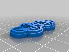 jojo keychain keychains customized 3d print model - Mito3D