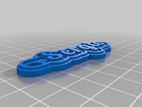 llavero de sergio llaveros personalizado 3d print model - Mito3D