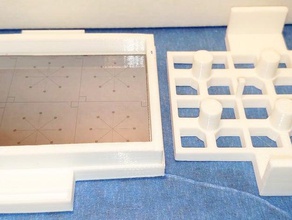wafer casella di allineamento ingegneria microfluidica scienza silicio template 3d print model - Mito3D