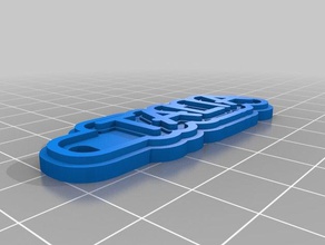 wazza talia Anahtarlık özelleştirilmiş 3d print model - Mito3D