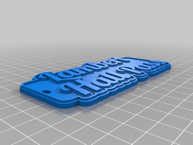 lambert hall pass chaveiros personalizado 3D print model - Mito3D