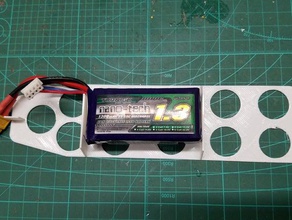 rmrc nano skyhunter battery tray vehicles airplane fpv 3d print model - Mito3D