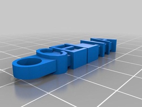 celia Anahtarlık organizasyon özelleştirilmiş 3d print model - Mito3D