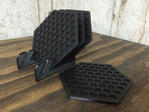 apoyándose coaster set cocina comedor 3d print model - Mito3D