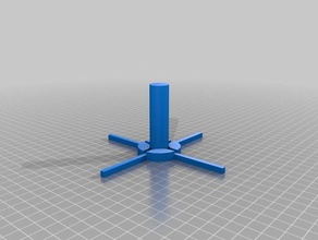 simple spool holder 3d printing filament 3d print model - Mito3D