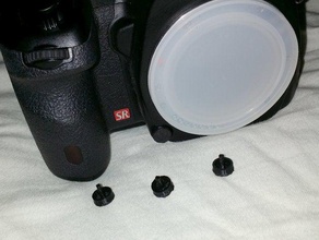 pentax k5 lens release button camera openscad repair replacement part 3d print model - Mito3D