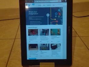 tablet holder samsung stand 3d print model - Mito3D