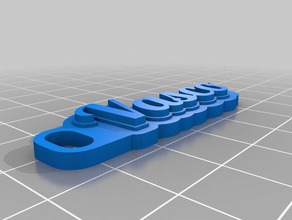 vasco i portachiavi personalizzato 3d print model - Mito3D