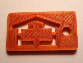 shed garage garden house keychain keychains 3d print model - Mito3D