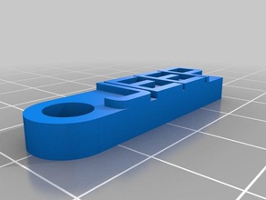 my customized message keychain jeep organization 3d print model - Mito3D