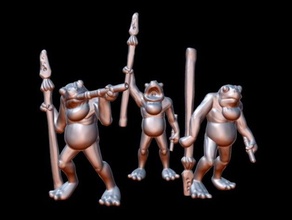 krogg swamp stalkers 15mm scale toys games 28mm boardgame boardgames bullywug dnd dungeons dragons encounter fantasy frog gaming miniature miniatures monster pathfinder roleplaying rpg science fiction scifi tabletop toad wargame wargames wargaming wayfarer tactics 3d print model - Mito3D